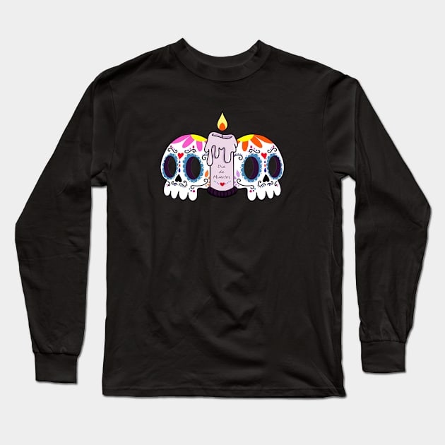 DAY OF THE DEAD Long Sleeve T-Shirt by MAYRAREINART